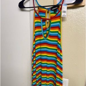 Joe Boxer rainbow striped dress (L)